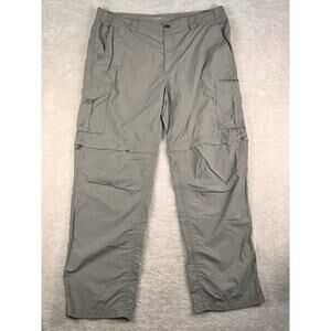 Columbia Cargo Pants Men 40x32 Beige Convertible Zip Legs Hiking Omni Shade